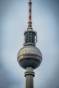 TV tower in Berlin. Free public domain CC0 image.