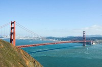 Golden Gate bridge, USA. Free public domain CC0 photo.