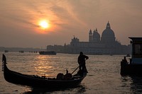 Basilica di Santa Maria della Salute during sunset. Free public domain CC0 image.