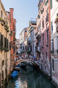 Canal in Venice, Italy. Free public domain CC0 image.