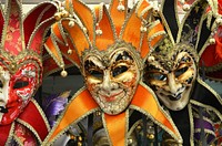 Colorful Carnival masks. Free public domain CC0 image.