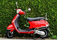 Red Vespa, Location unknown, July 3, 2016.