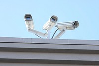 CCTV camera for protection. Free public domain CC0 image.