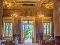 Luxury Victorian living room furniture. Free public domain CC0 photo.