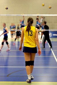 Volleyball match. Free public domain CC0 photo.