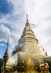 Historical Asian architecture, Wat Phra temple. Free public domain CC0 image.