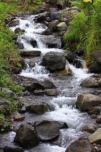 Beautiful waterfall. Free public domain CC0 photo.