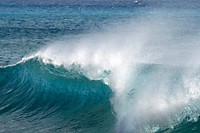 Sea waves crashing close up. Free public domain CC0 photo.