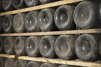 Wine bottles. Free public domain CC0 photo.