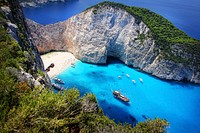 Shipwreck, Zakynthos, Greece. Free public domain CC0 image.