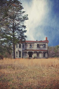 Abandoned house in forest. Free public domain CC0 photo.