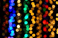 Colorful bokeh lights effect background. Free public domain CC0 photo.