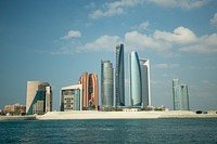 Etihad towers in Abu Dhabi. Free public domain CC0 photo.