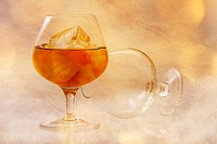 Glass of brandy. Free public domain CC0 photo.