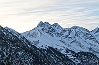 Snow-capped mountain. Free public domain CC0 photo. 