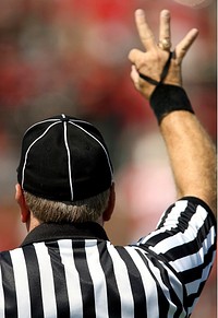 American football referee. Free public domain CC0 photo.