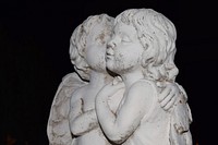 Cherubim statue. Free public domain CC0 photo.