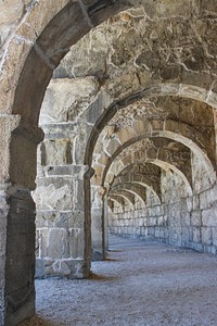 Aspendos roman theater in Turkey. Free public domain CC0 image.