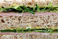 Sandwich, meat, and bread, food and nutrition. Free public domain CC0 image