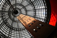 Modern building glass ceiling architecture. Free public domain CC0 image.