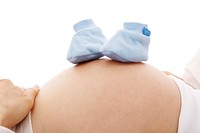 Pregnant woman and belly. Free public domain CC0 photo.