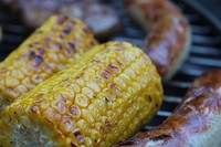 Grilled yellow corn. Free public domain CC0 image