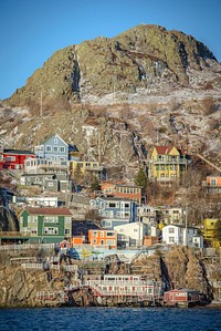 Newfoundland houses. Free public domain CC0 photo.