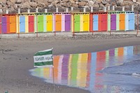 Beach hut. Free public domain CC0 image.