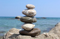 Balancing stones. Free public domain CC0 photo