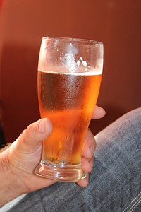 Glass of beer. Free public domain CC0 photo.