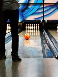 Fun at the bowling alley. Free public domain CC0 photo.