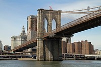 Brooklyn bridge, New York City. Free public domain CC0 image