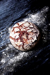 Bread on wooden table. Free public domain CC0 photo.