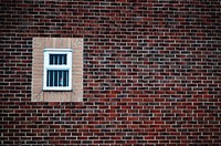 Window on brick wall. Free public domain CC0 photo.