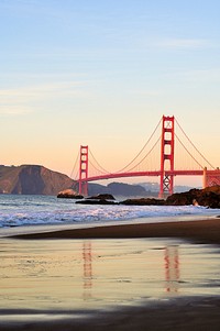 San Francisco Baker beach view. Free public domain CC0 photo.