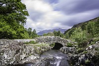 Bridge over water in United Kingdom. Free public domain CC0 image.