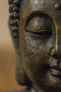 Peaceful Buddha statue background. Free public domain CC0 image.