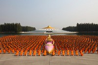 Group of Buddhish monk. Free public domain CC0 image.