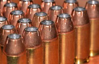 Brass bullets ammunition. Free public domain CC0 image.