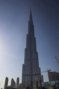 Burj Khalifa building architecture. Free public domain CC0 image.