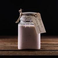 Smoothie in jar. Free public domain CC0 photo.