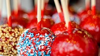 Red cake pop. Free public domain CC0 photo.