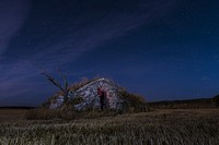 Starry night sky. Free public domain CC0 photo.