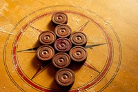 Carrom table game. Free public domain CC0 photo.