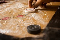 Carrom board game. Free public domain CC0 photo.