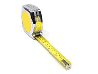 Yellow tape measure. Free public domain CC0 photo.