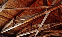 Wooden attic. Free public domain CC0 photo.
