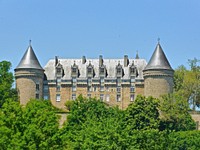 Chateau de rochechouart architecture scenery. Free public domain CC0 image.