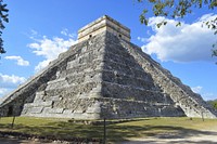 El Castillo maya temple architecture. Free public domain CC0 image.