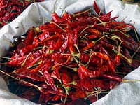 Dried red chili. Free public domain CC0 photo